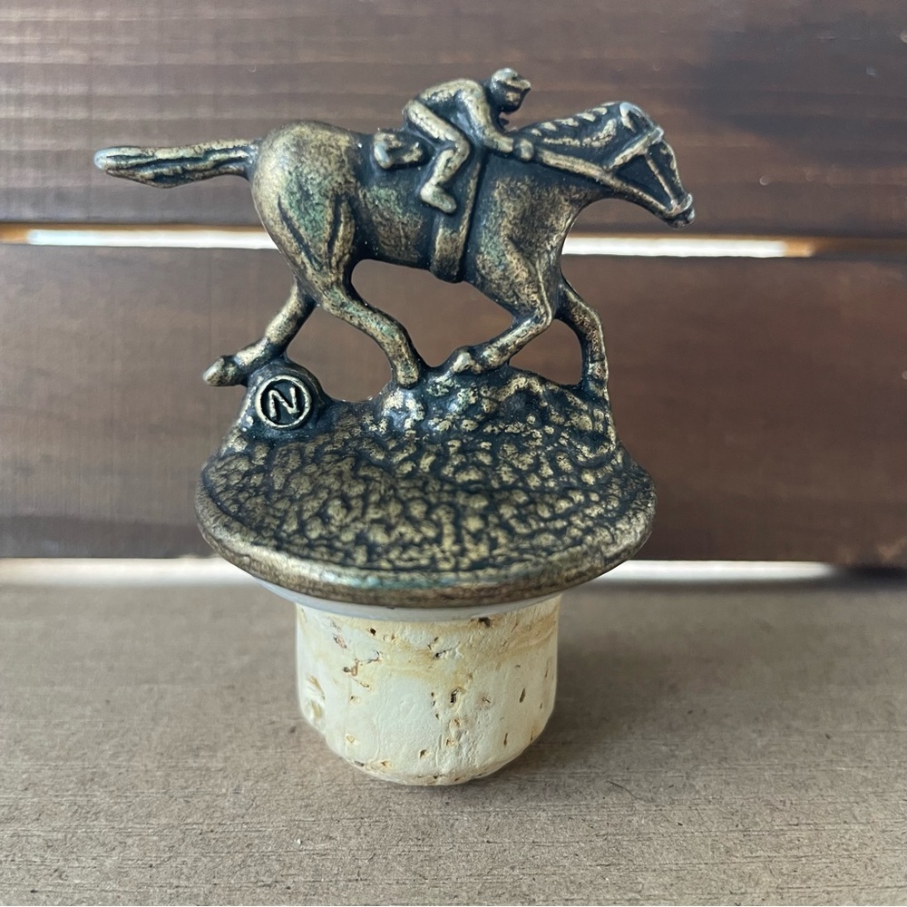 Blanton’s Bourbon Jockey Bottle Stopper LETTER N